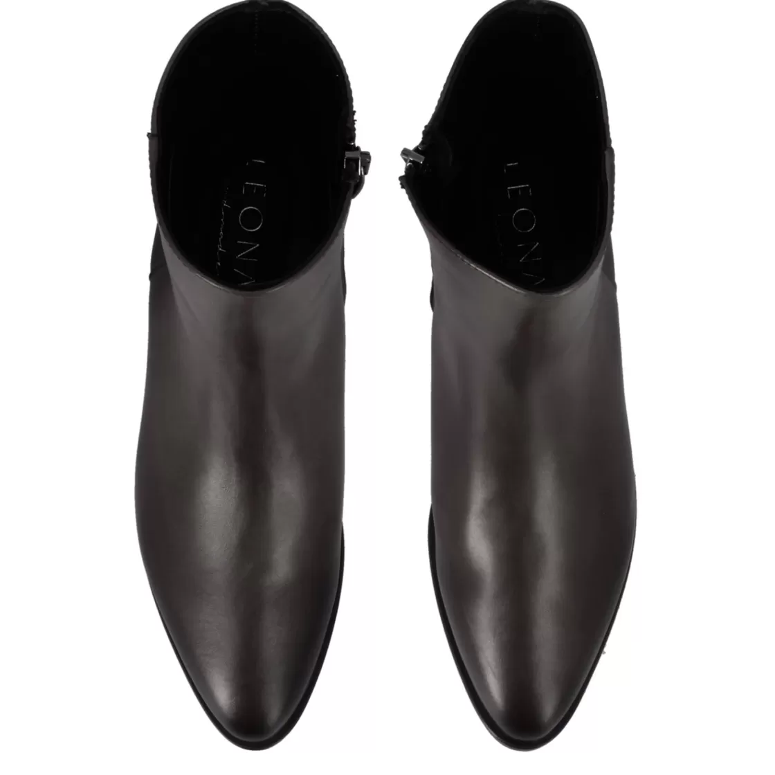 Flash Sale Leonardo Shoes Stivaletto A Punta Da Donna, In Pelle Colore Fatto A Mano Nero