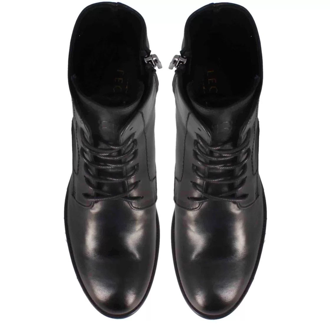 Flash Sale Leonardo Shoes Stivaletto Anfibio Altezza Sopra La Caviglia Da Donna In Vera Pelle Colore Nero