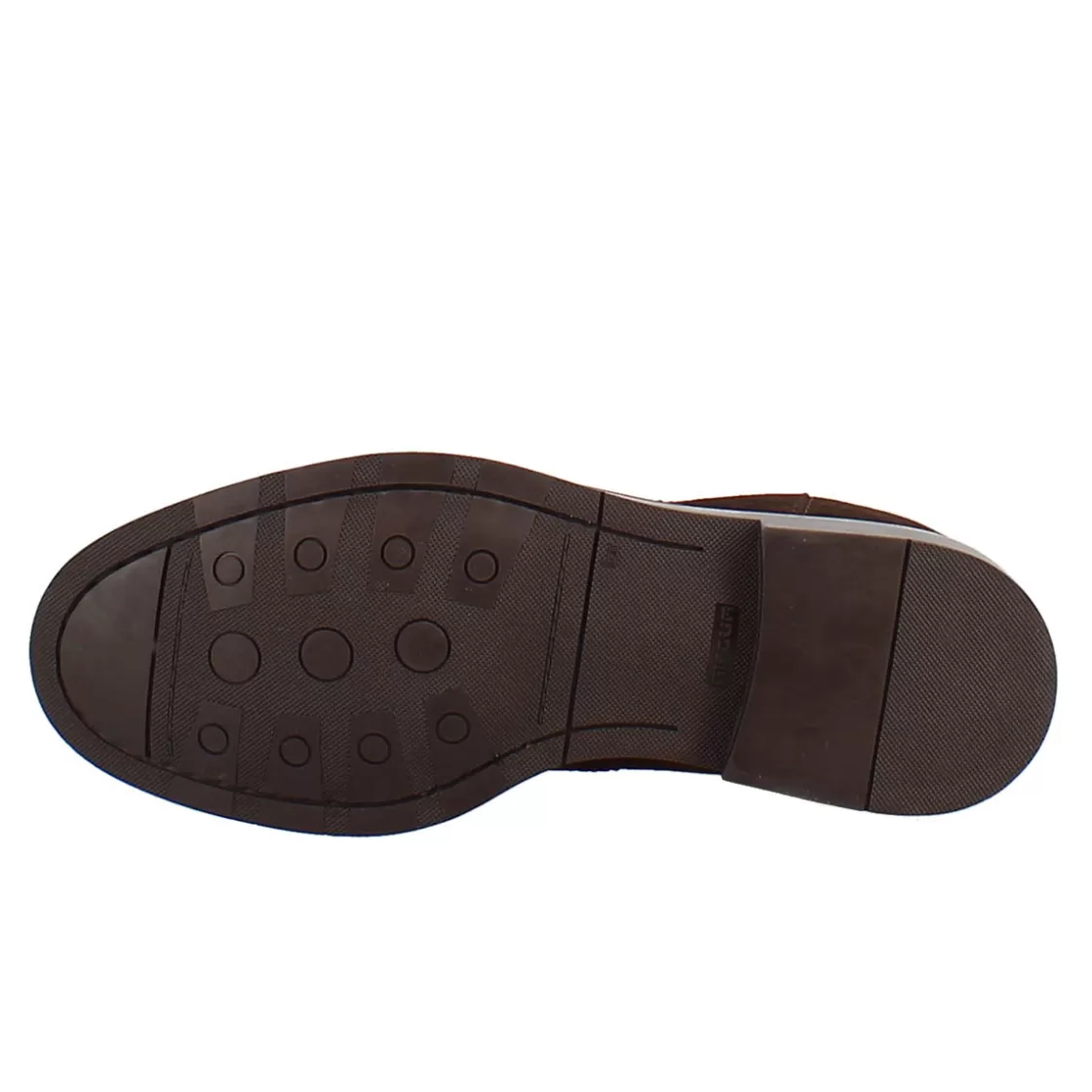 Shop Leonardo Shoes Stivaletto Chelsea In Pelle Scamosciata Colore Con Fondo Gomma Marrone