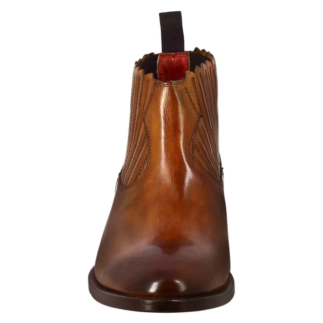Cheap Leonardo Shoes Stivaletto Da Donna Con Ritagli Al Collo In Pelle Colore Chiaro Marrone