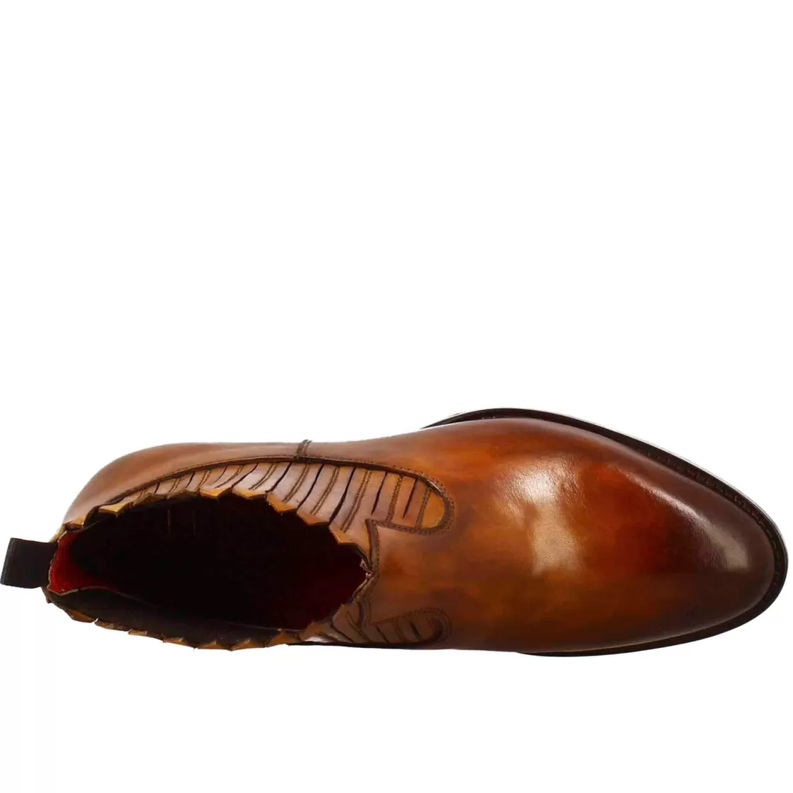 Cheap Leonardo Shoes Stivaletto Da Donna Con Ritagli Al Collo In Pelle Colore Chiaro Marrone