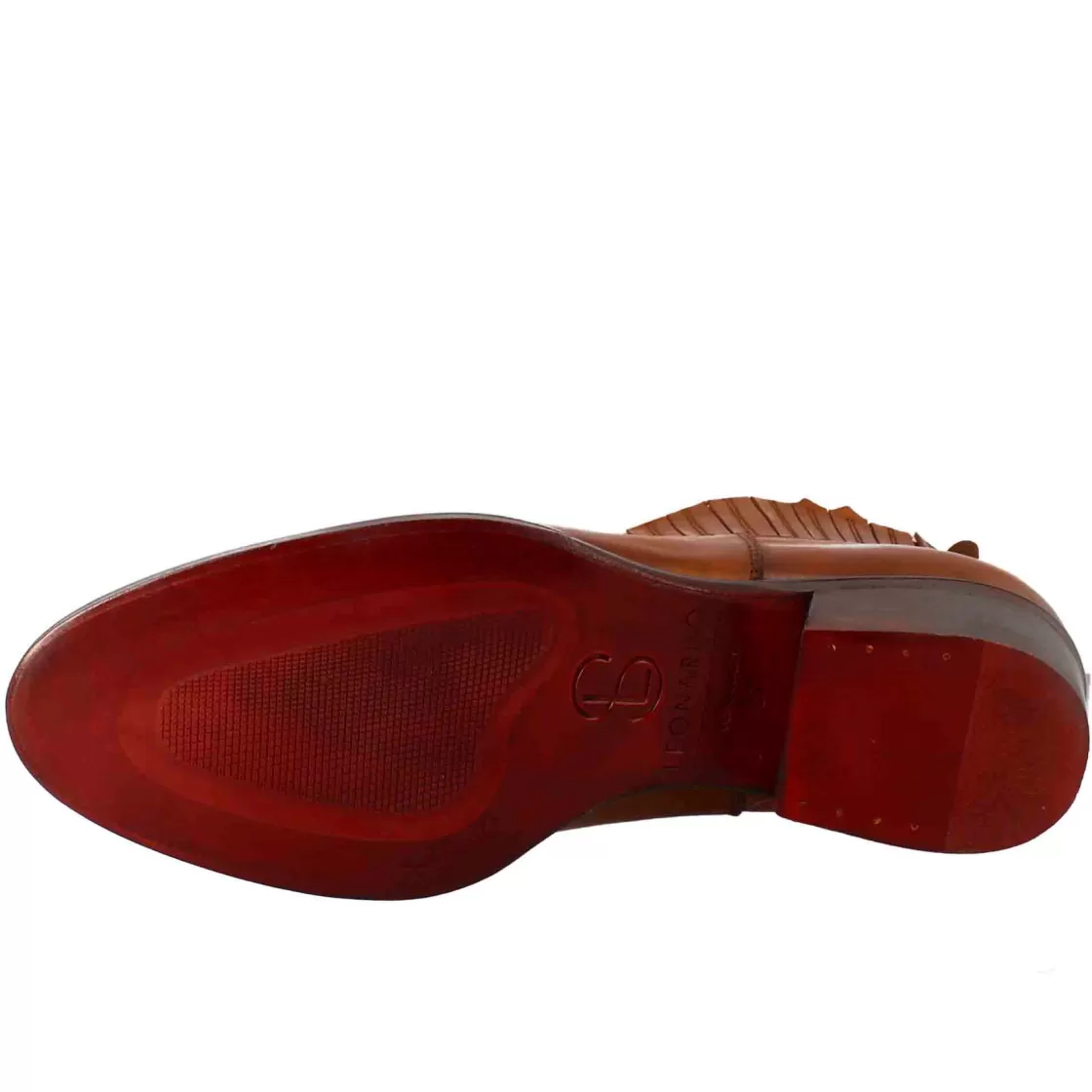 Cheap Leonardo Shoes Stivaletto Da Donna Con Ritagli Al Collo In Pelle Colore Chiaro Marrone
