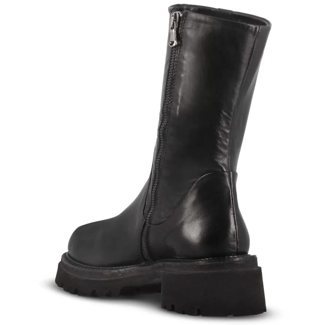 Discount Leonardo Shoes Stivaletto Da Donna In Vera Pelle Colore Nero