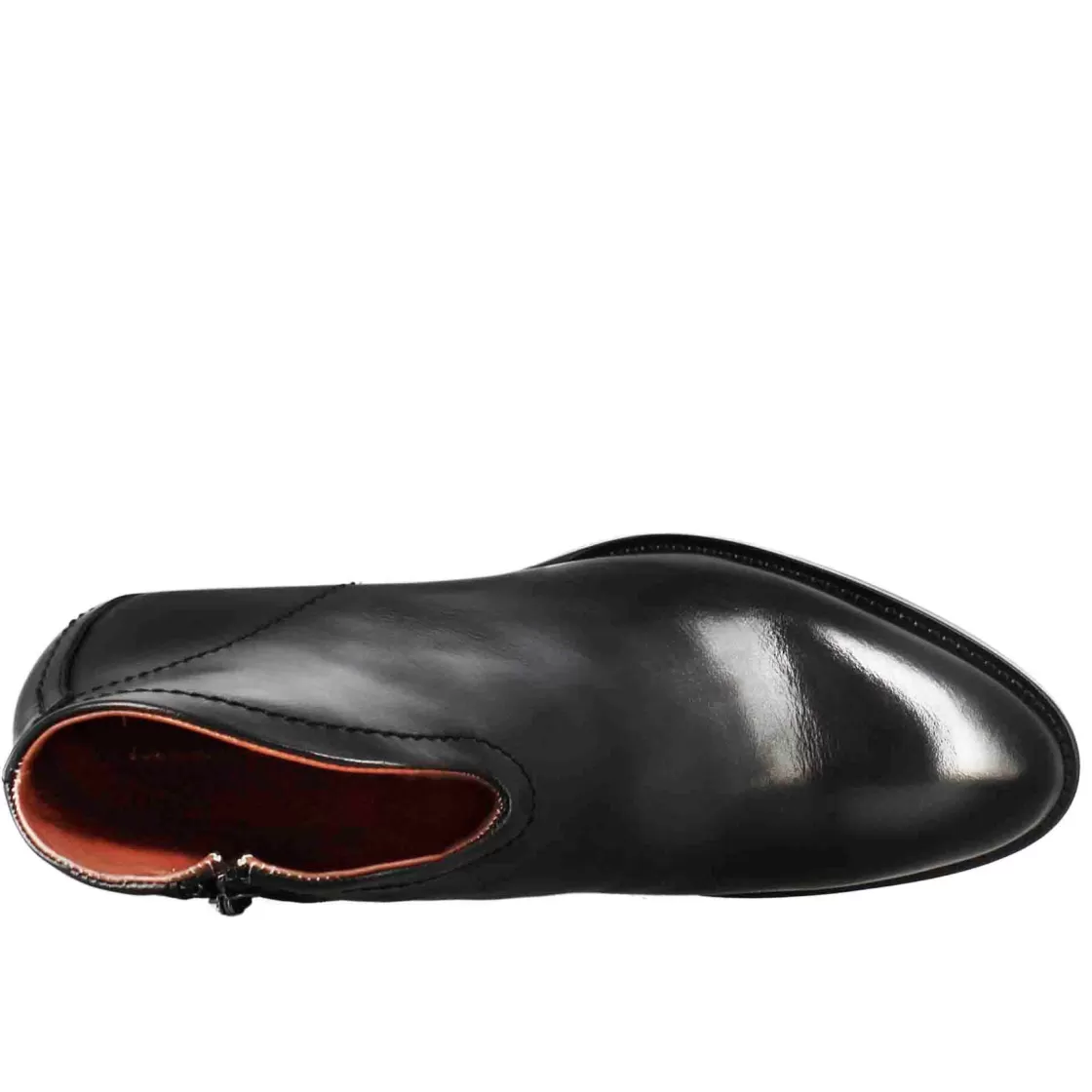 Online Leonardo Shoes Stivaletto Da Donna Liscio Con Tacco Medio In Pelle Colore Nero