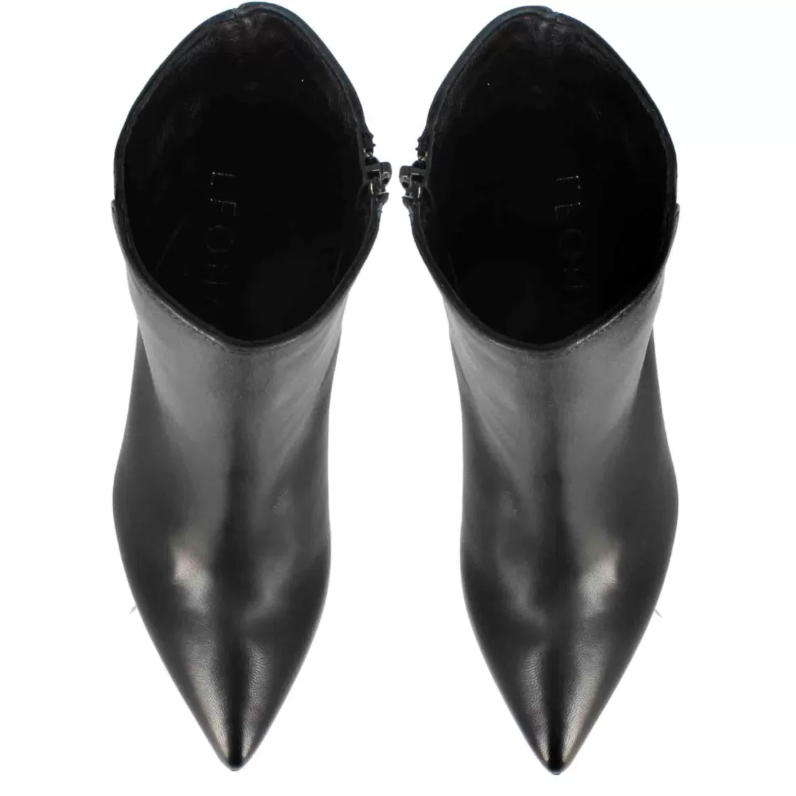 Discount Leonardo Shoes Stivaletto Elegante Da Donna A Punta In Pelle Colore Nero