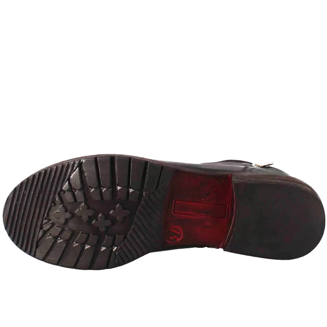 Fashion Leonardo Shoes Stivaletto Paupa Da Donna In Pelle Lavata Colore Con Doppia Zip Nero
