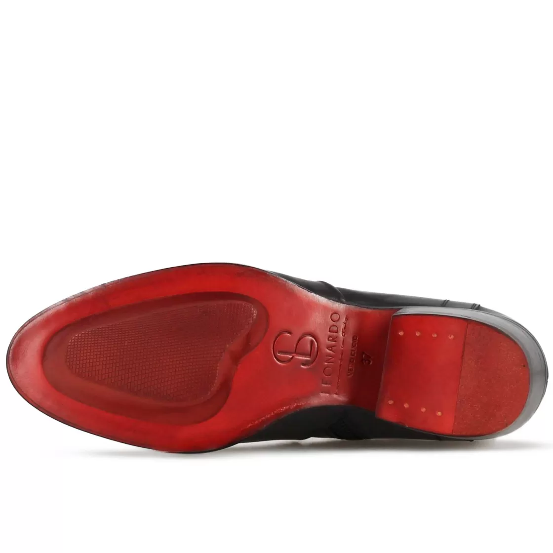 New Leonardo Shoes Stivaletto Stile Texano Asimmetrico Da Donna In Pelle Colore Nero