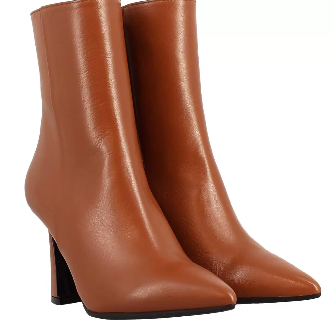 Discount Leonardo Shoes Tronchetto In Pelle Vienna Colore Marrone